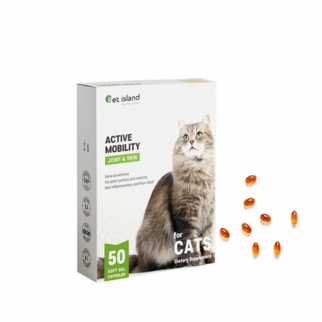 [펫아일랜드] ACTIVE MOBILITY 고양이 면역&관절영양제 50정 1개